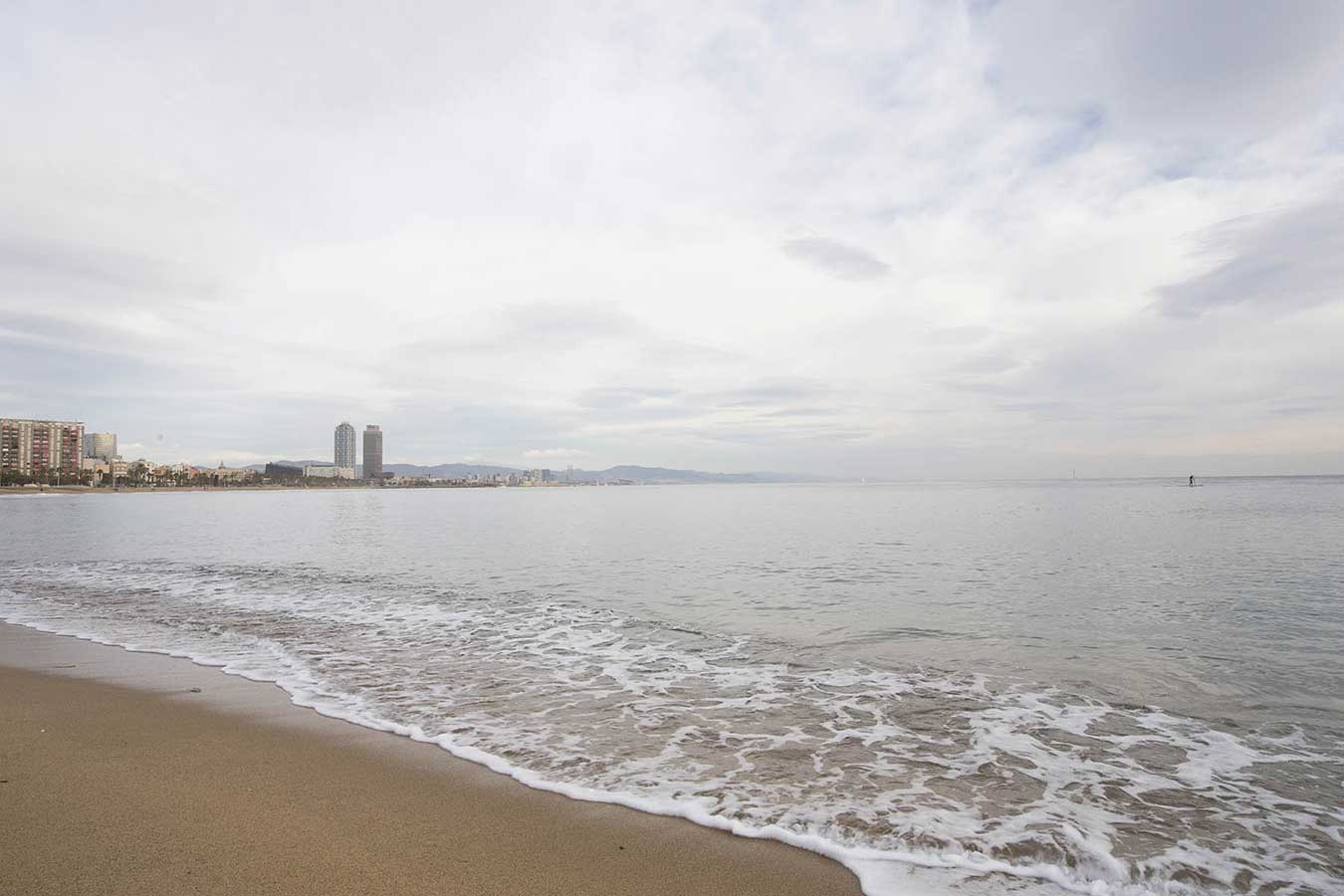 The Barceloneta Beach in Barcelona 