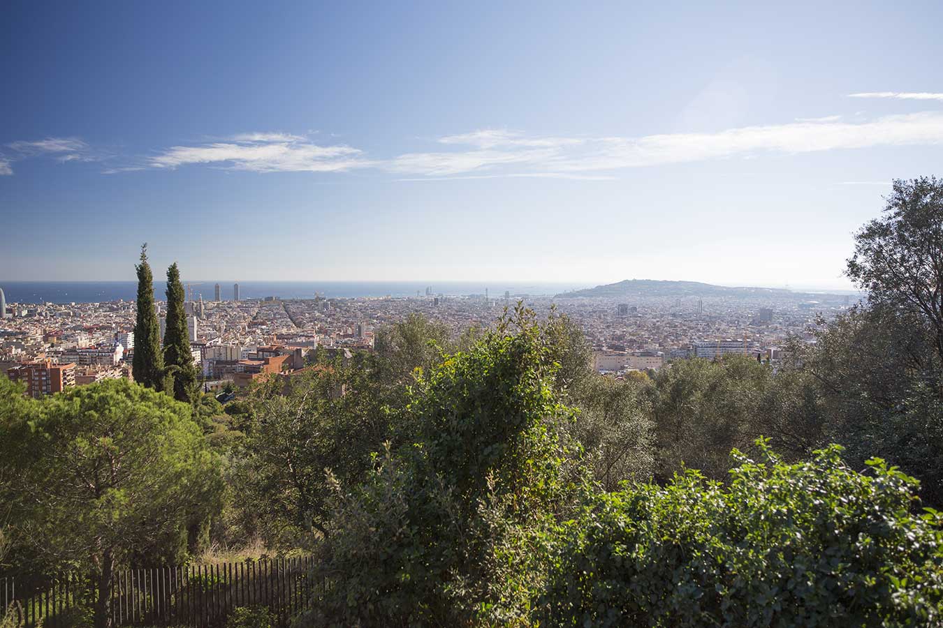 Vistas desde los Búnkers del Carmel