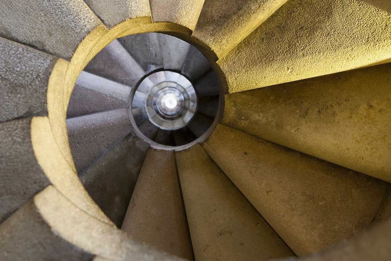 Escaleras en la Sagrada Familia