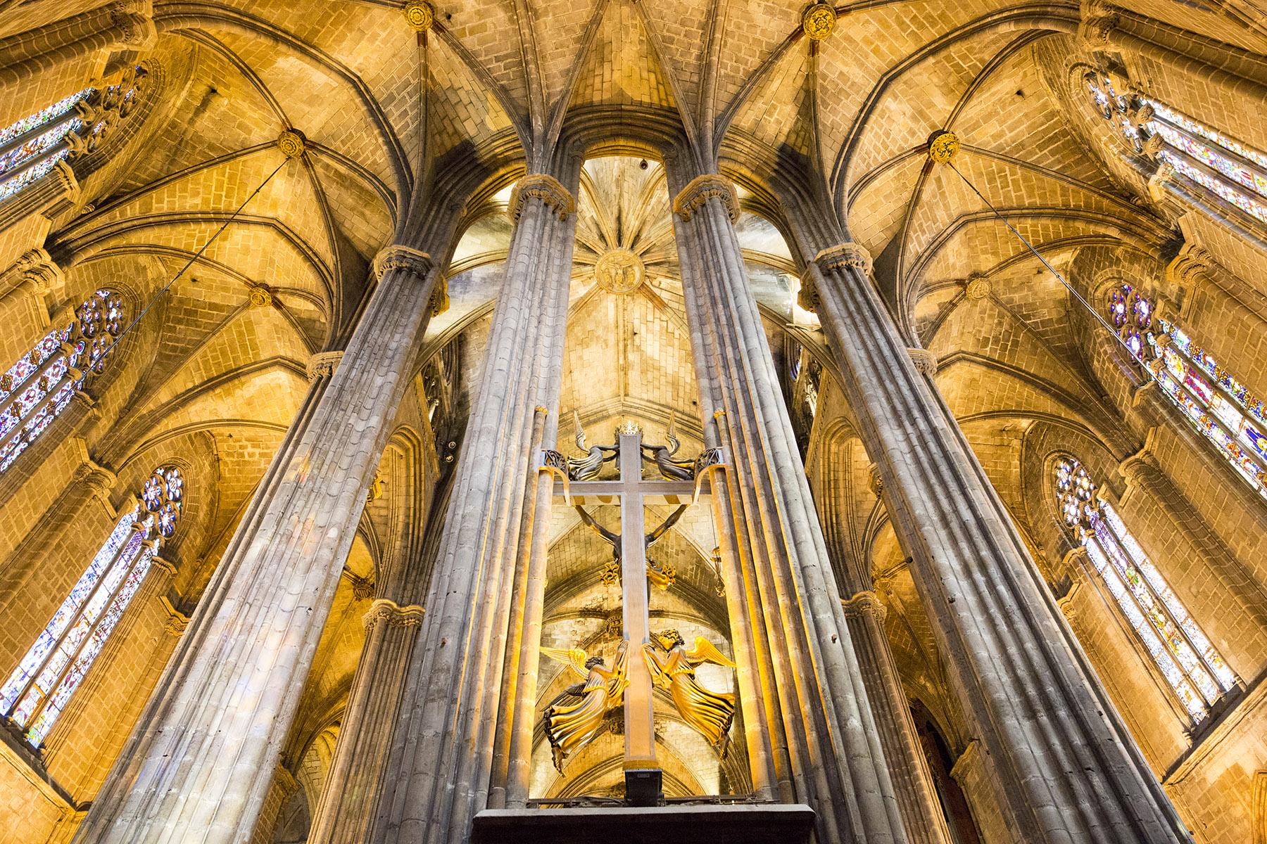 Gothic Quarter of Barcelona cathedral of Barcelona