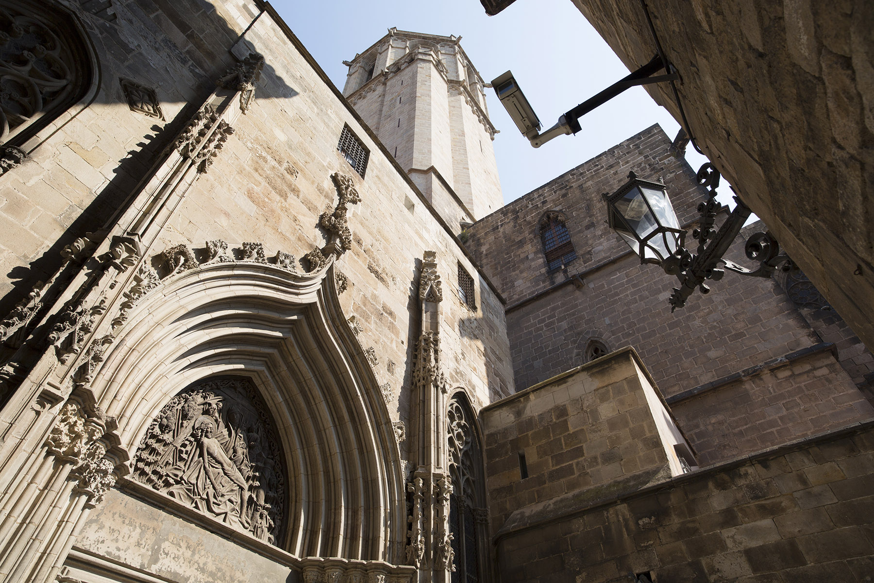 Gothic Quarter of Barcelona facade cathedral apsis