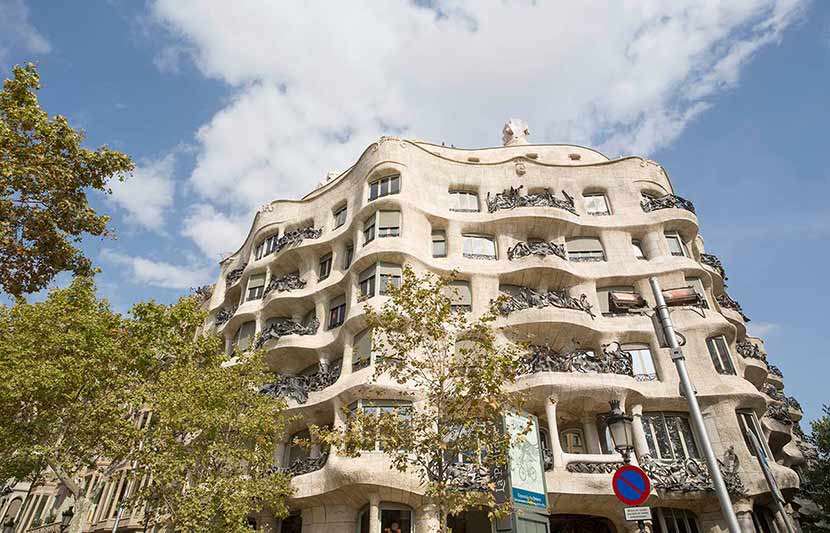 Udsigt til Sagrada Familia fra La Pedrera