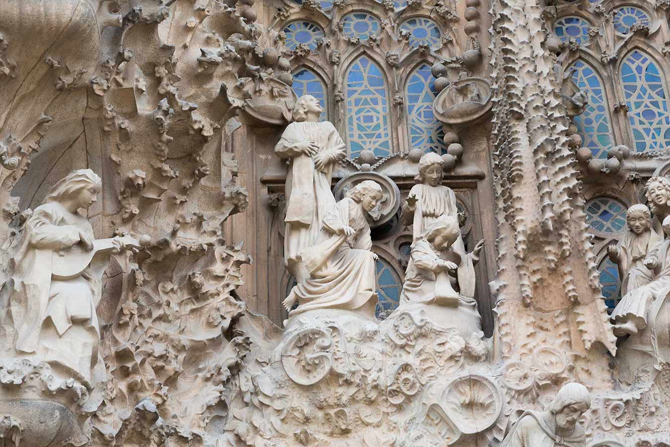 The Nativity Facade on Sagrada Familia
