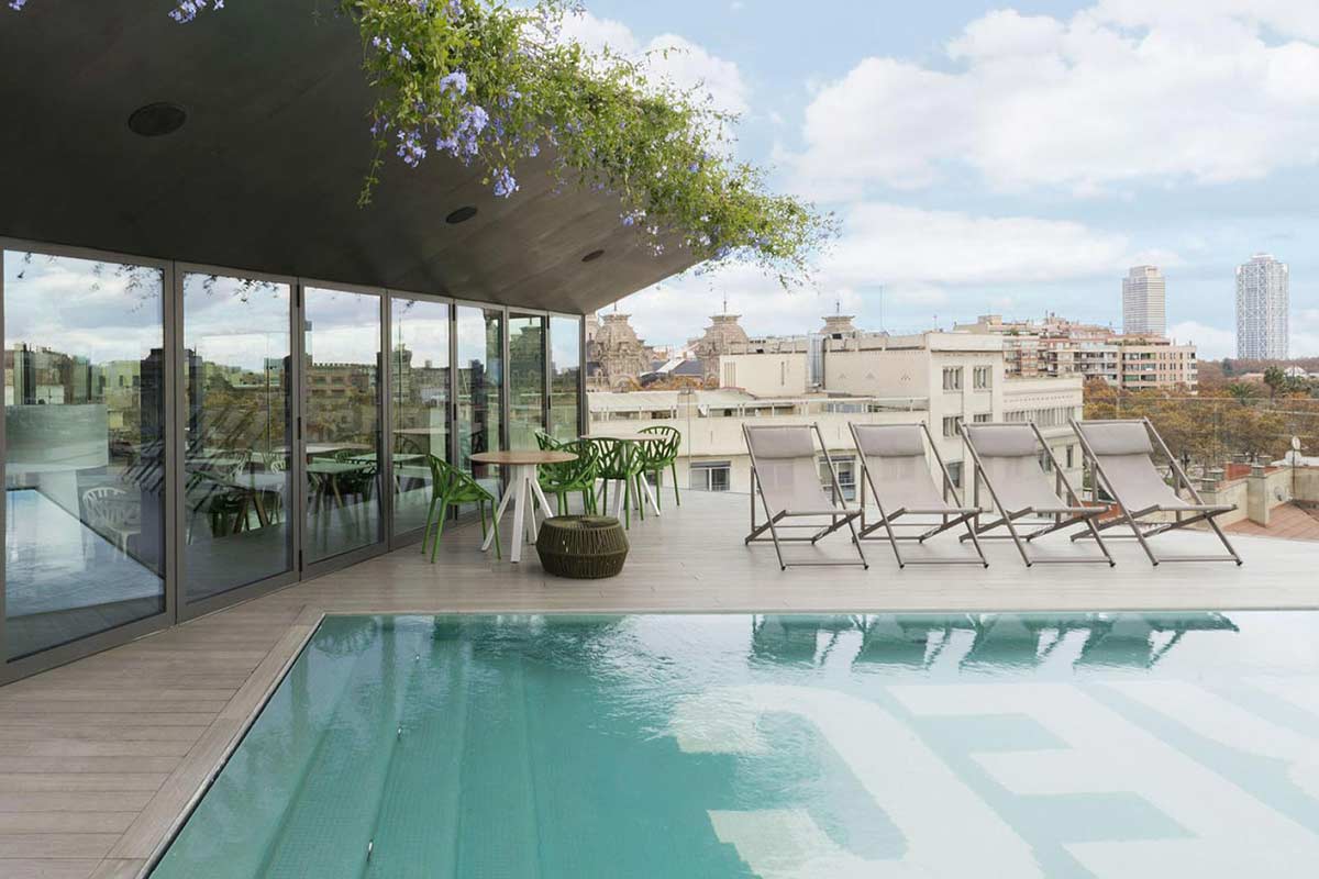 Hotel Rec i Barcelona, pool