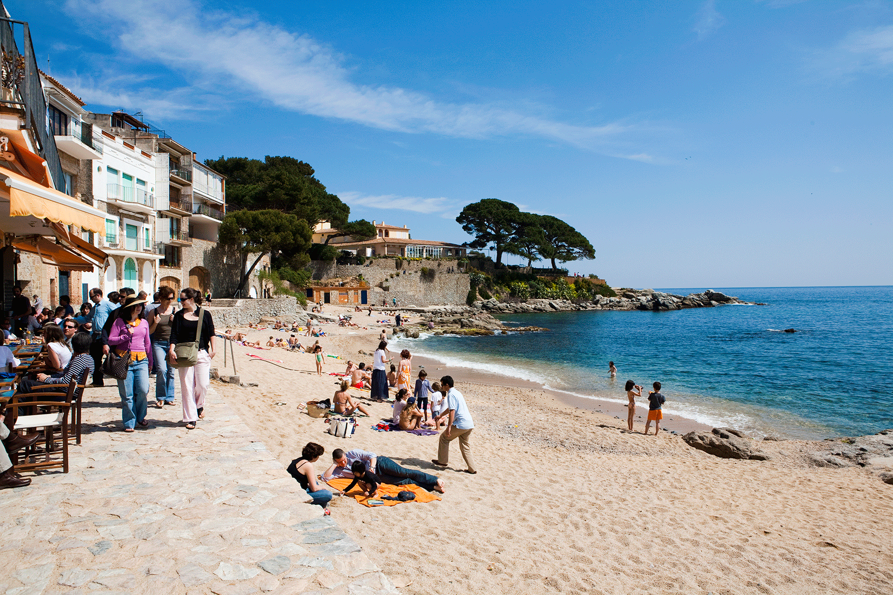 Costa Brava blue sea