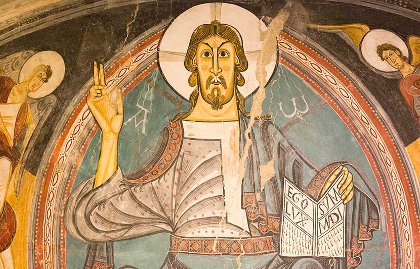 Pantokrator figuren fra Sant Climent kirken