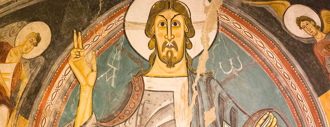 Romanesque art, the pantocrator figure, MNAC Museum, Barcelona