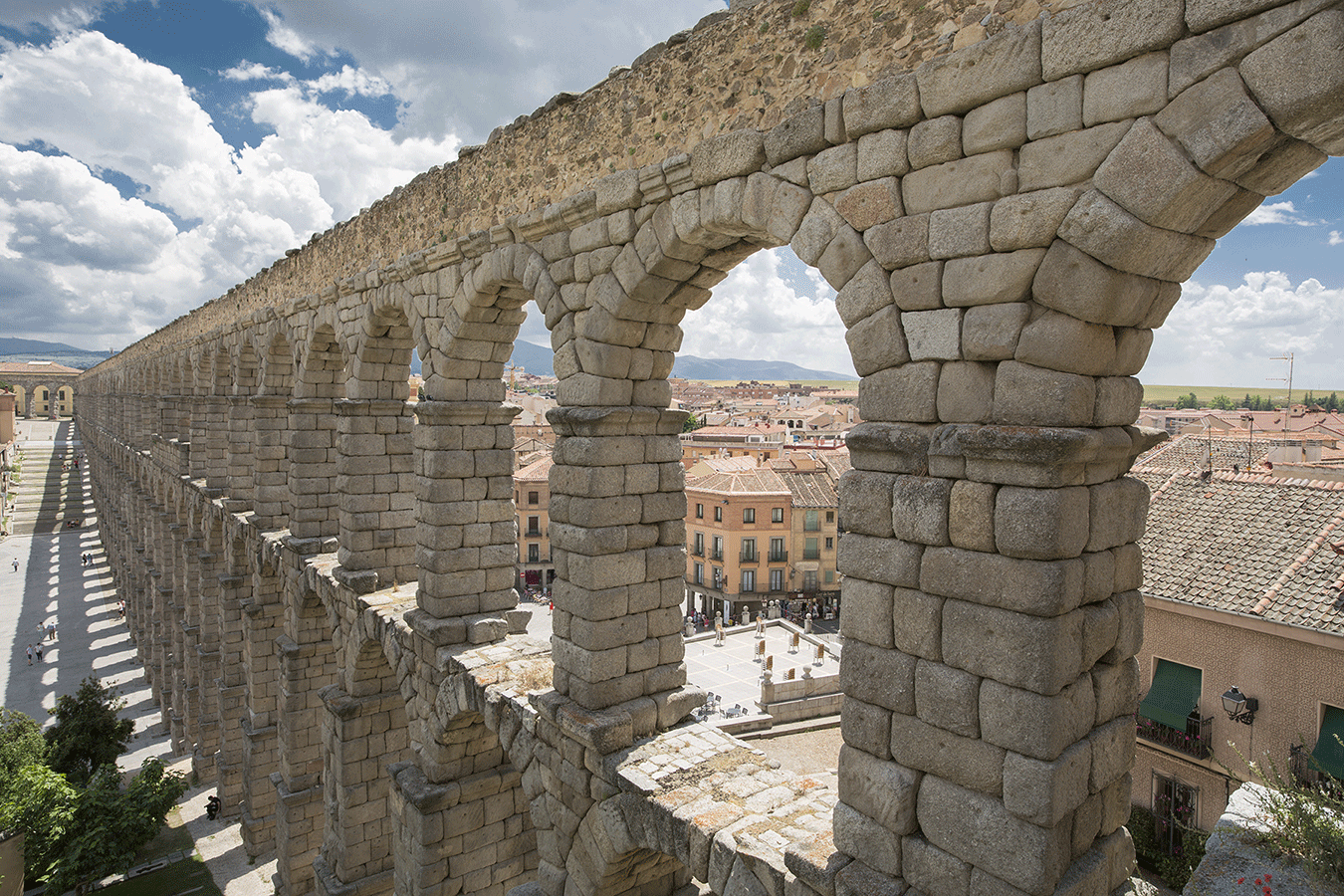 The Roman Aqueduct in Segovia 