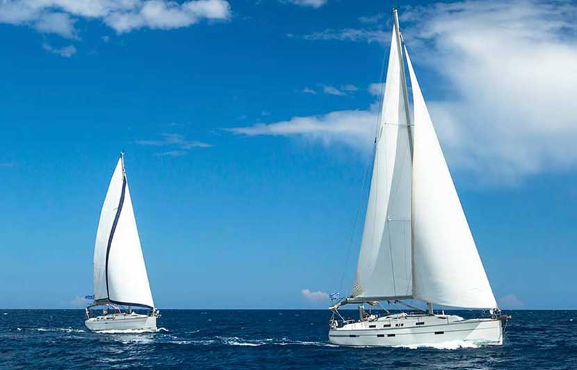 Sailing regatta from barcelona